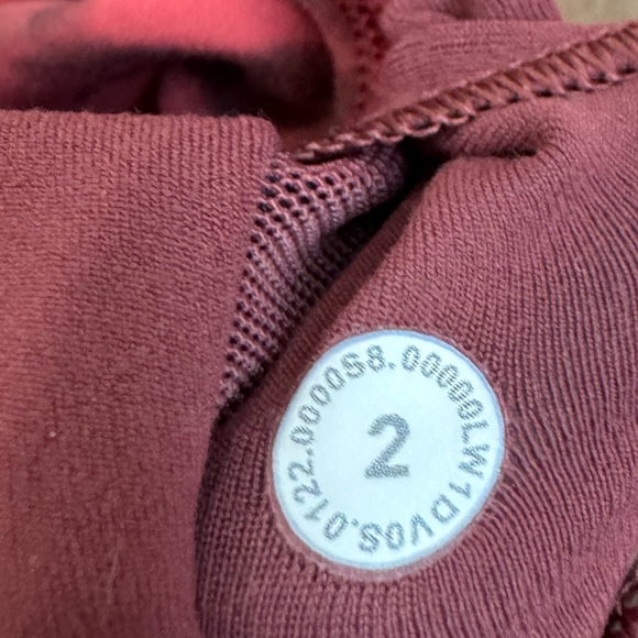 Lululemon Align Cropped Tank Top Spray Leaf Fireside Red Multi Size 2 - Picture 8 of 11